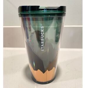 New Starbucks Summer 2022 Outdoor Adventure Gold Foil Cold Brew Tumbler